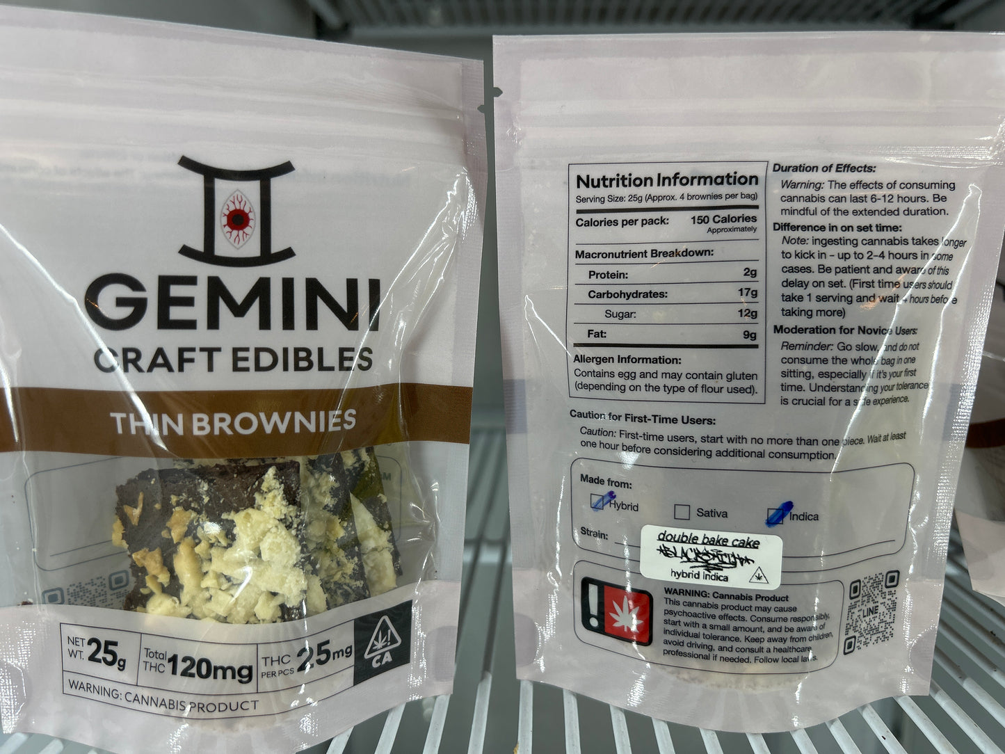 GEMINI 크래프트 브라우니 위드 초콜릿 150mg.
