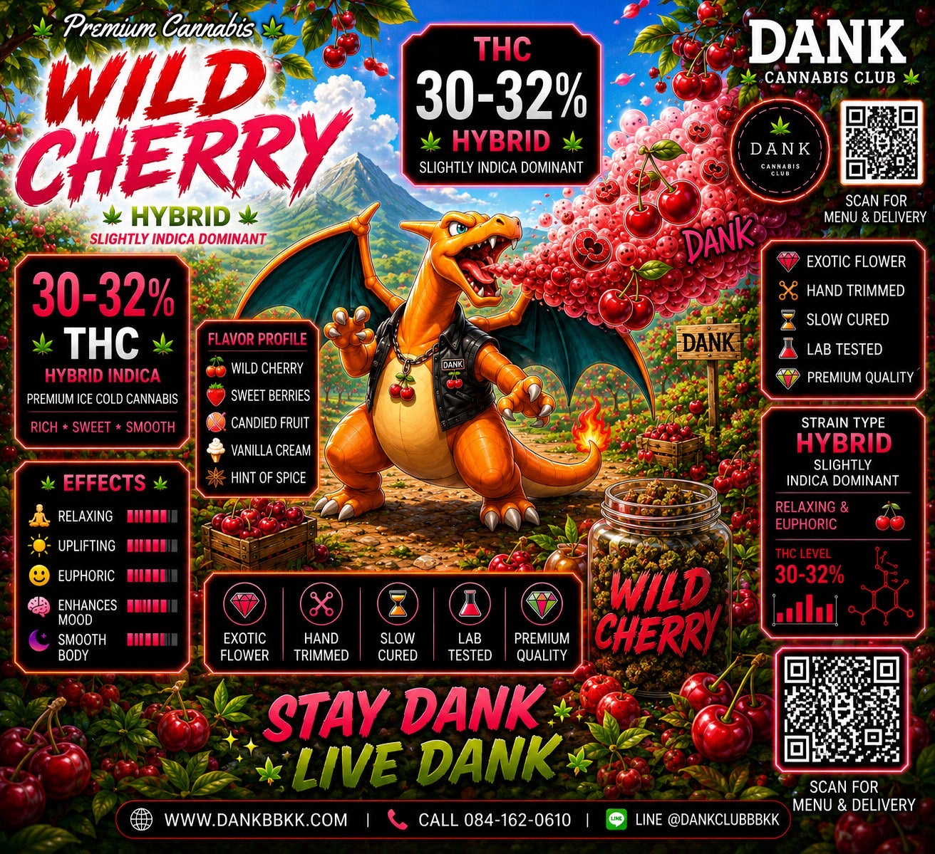 EXO - WILD CHERRY (HYBRID) THC 29%