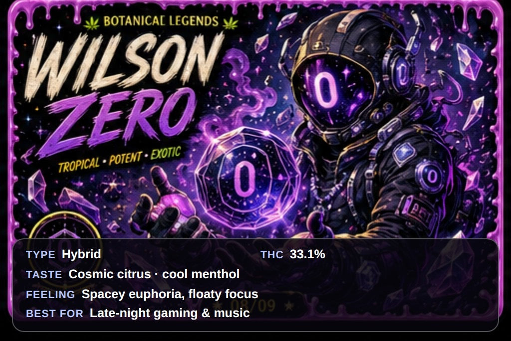 TOP SHELF - WILSON ZERO (HYBRID) THC 29 - 33%