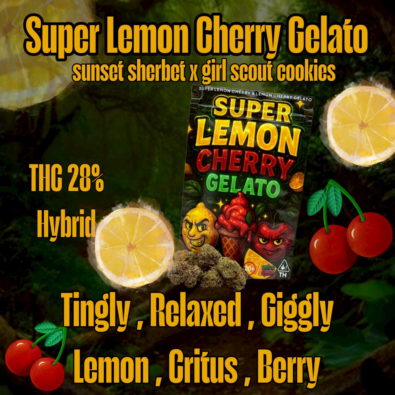 TOP - Super lemon Cherry G.(HYBRID) THC 28%