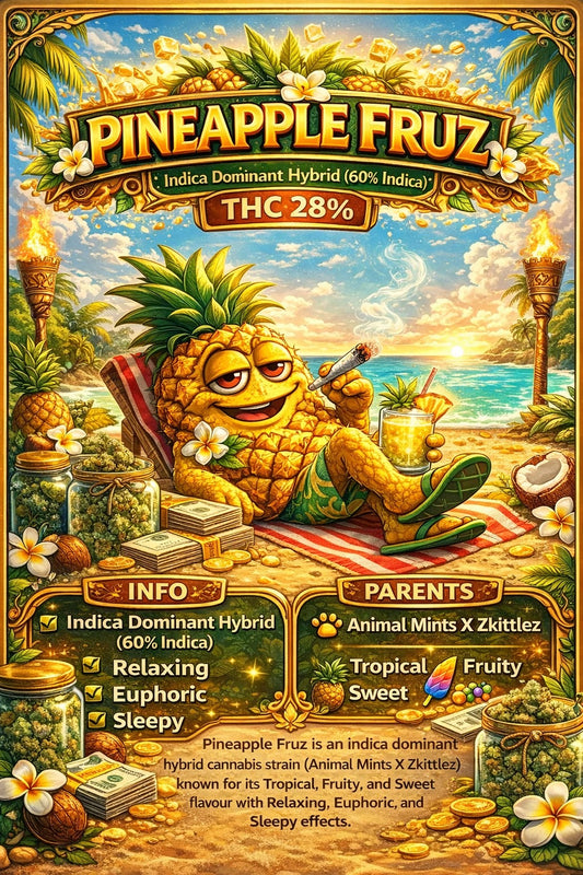 Topshelf- Pineapple Fruz (Sativa Hybrid) THC 28%