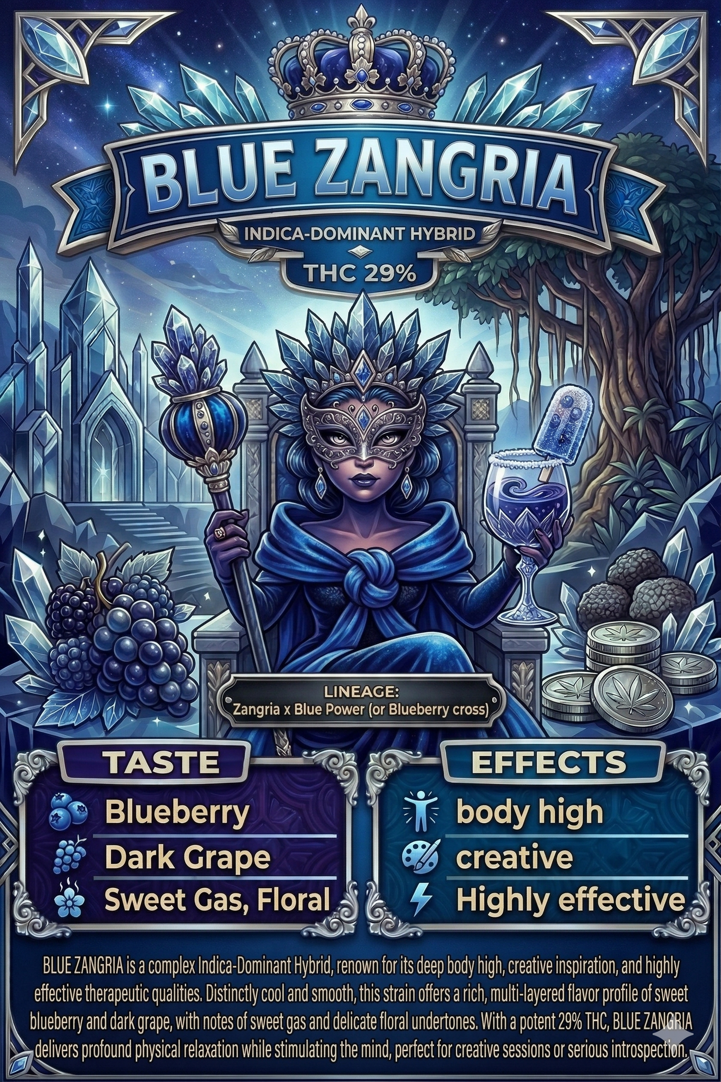 Exotic -  BLUE ZANGRIA (HYBRID) THC 29%
