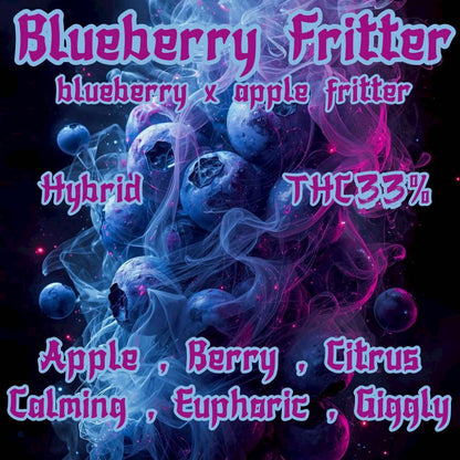 EXO- Blueberry Fritter  (INDICA) THC 33 %