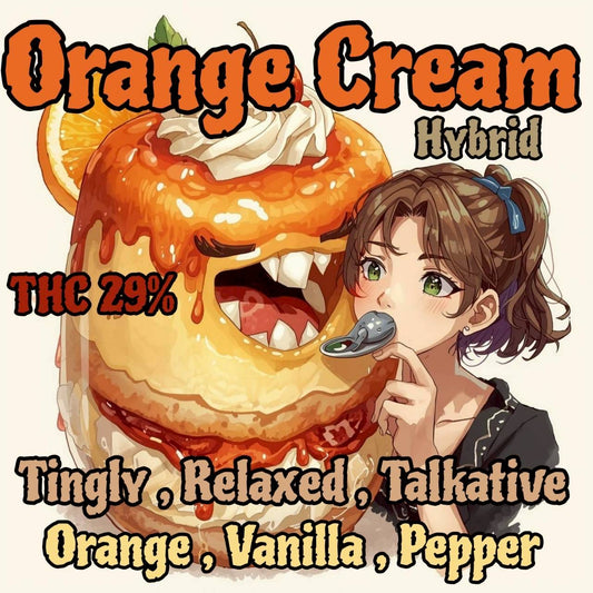 Top Shelf  - Orange Cream Pop (Hybrid Sativa) THC 29%