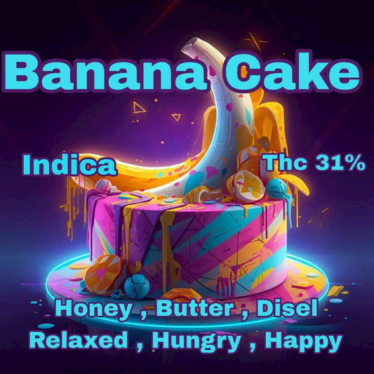 TOP SHELF -  BANANA CAKE (INDICA) THC 31%