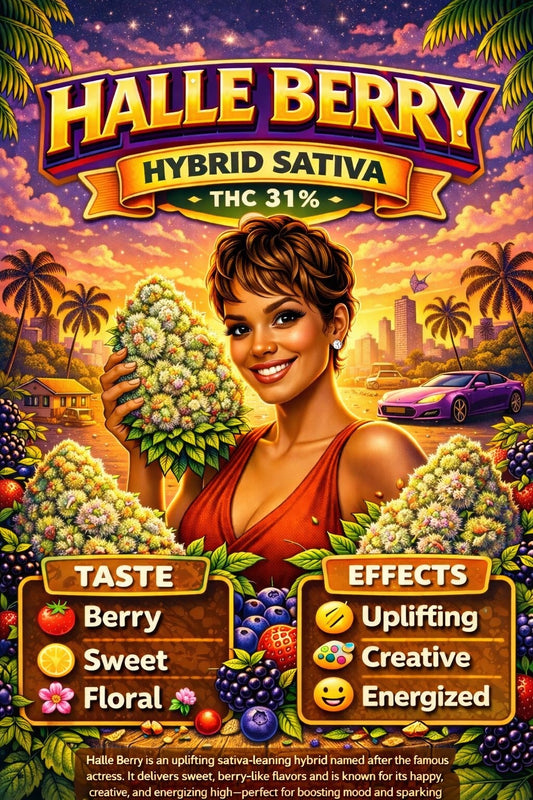 Exotic - HALLE BERRY ( Sativa 70% ) THC 31%