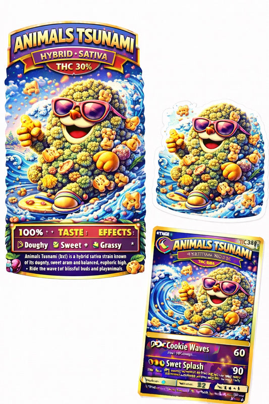Top shelf - ANIMAL TSUNAMI ( Hybrid Sativa ) THC 30%