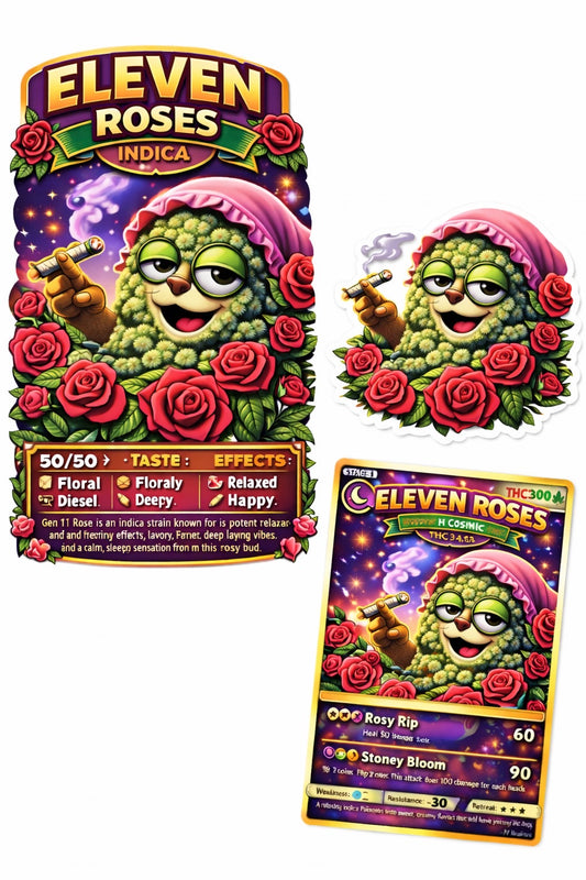Top Shelf - Eleven Roses ( Indica 70% ) THC30%