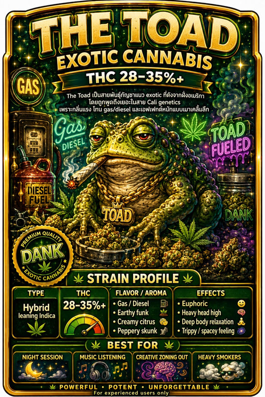 The Toad (Hybrid INDICA) THC 28-35%