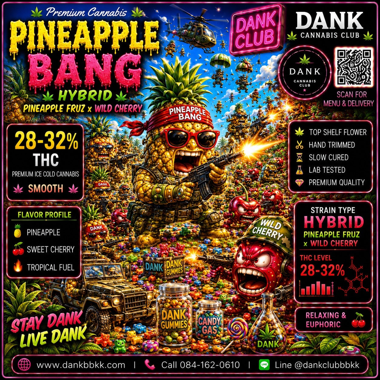 Topshelf - Pineapple Bang (Hybrid) THC 28-32%