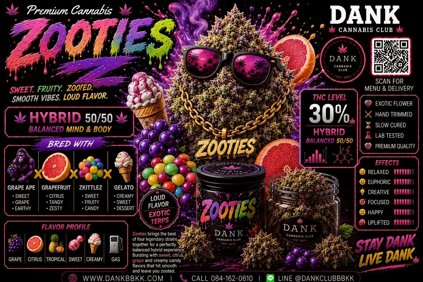 Exo - Zooties (Hybrid) THC 34.5%