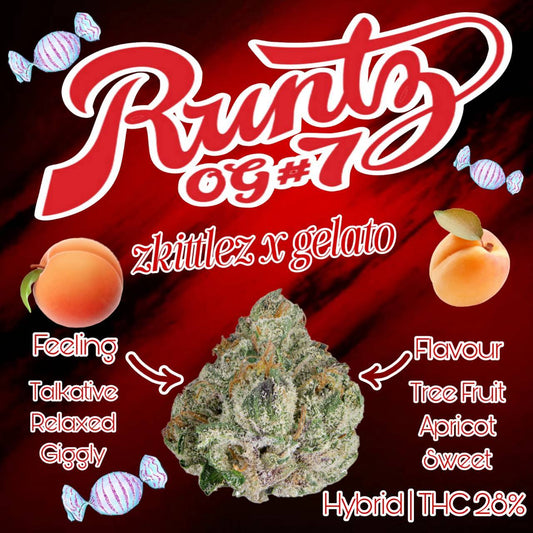 MID GRADE - RUNTZ OG (Hybrid 50 : 50) THC 26 %