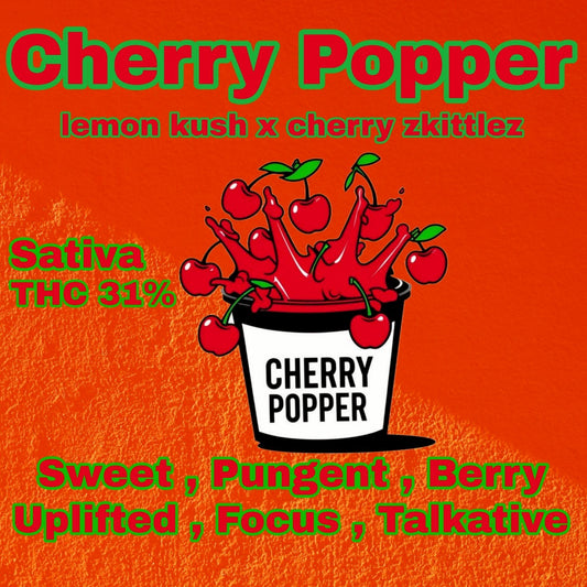 (New)Exotic-Cherry Popper Hybrid(sativa) Thc 31%