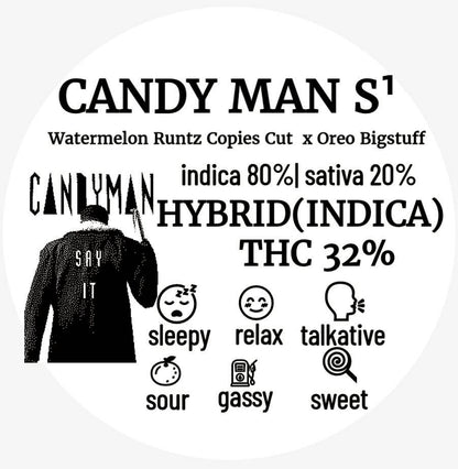 (New)Exotic-Candy Man Hybrid(indica) Thc 32%