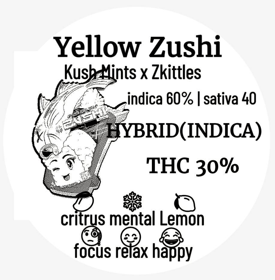(New)Exo-Yellow Zushi Hybrid(indica) Thc 30%