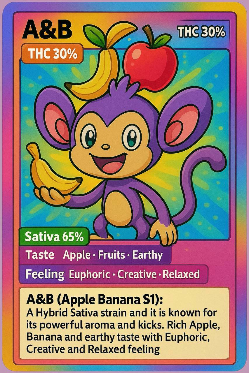 EXO- APPLE BANANA S1 (SATIVA) THC 30%