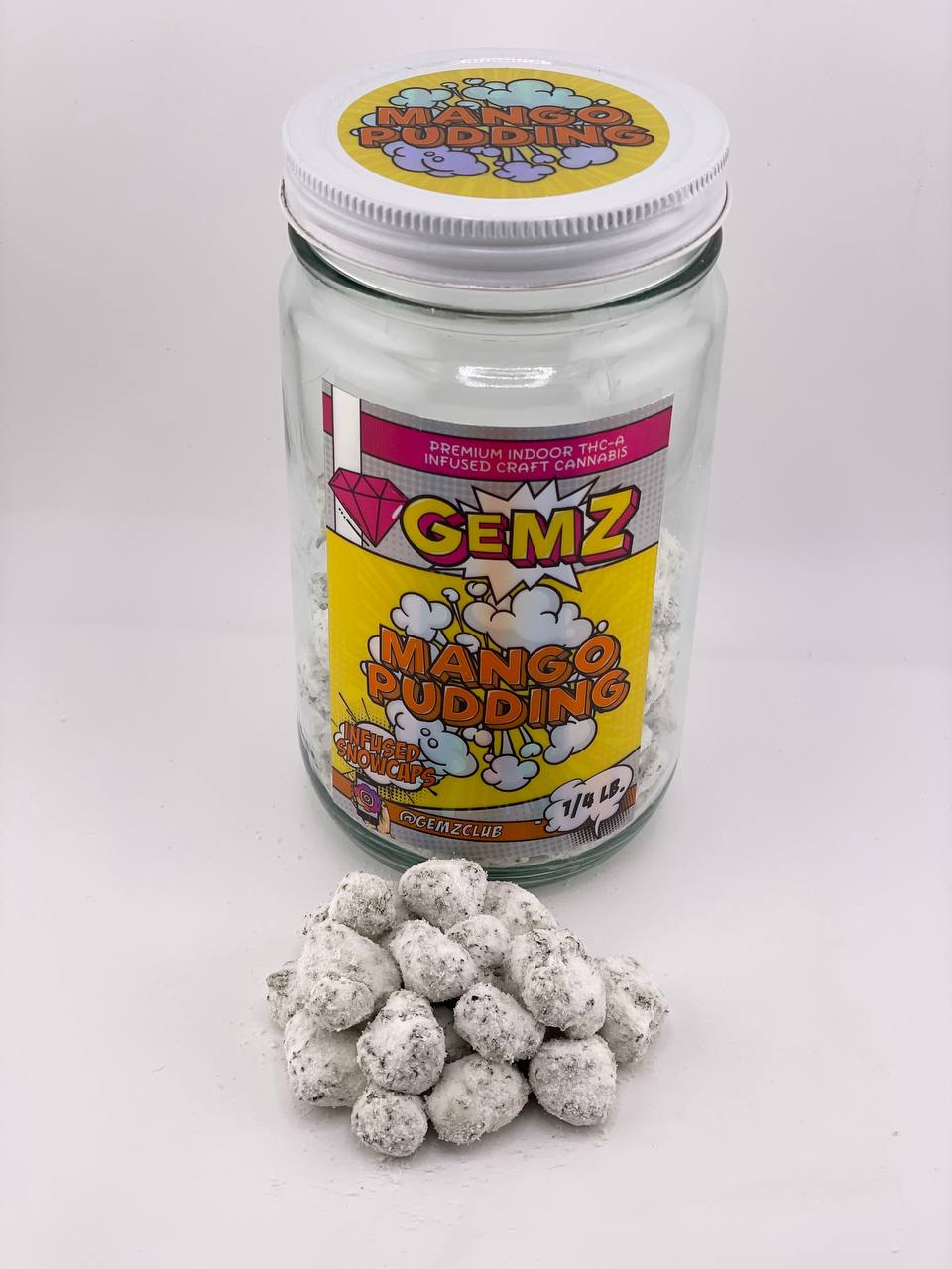 🔥GEMZ SNOWCAPS (60% THC) 다이아몬드 주입 칸나비스 꽃