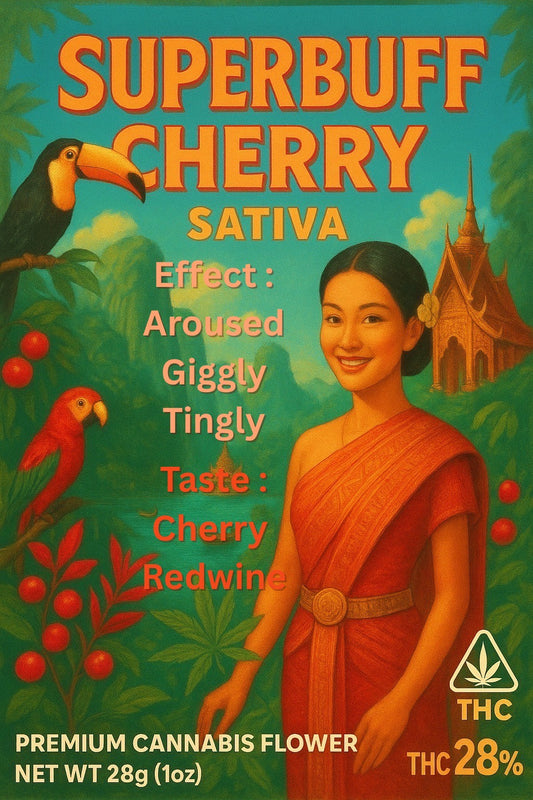TOP SHELF - SUPERBUFF CHERRY (SATIVA) THC 28%