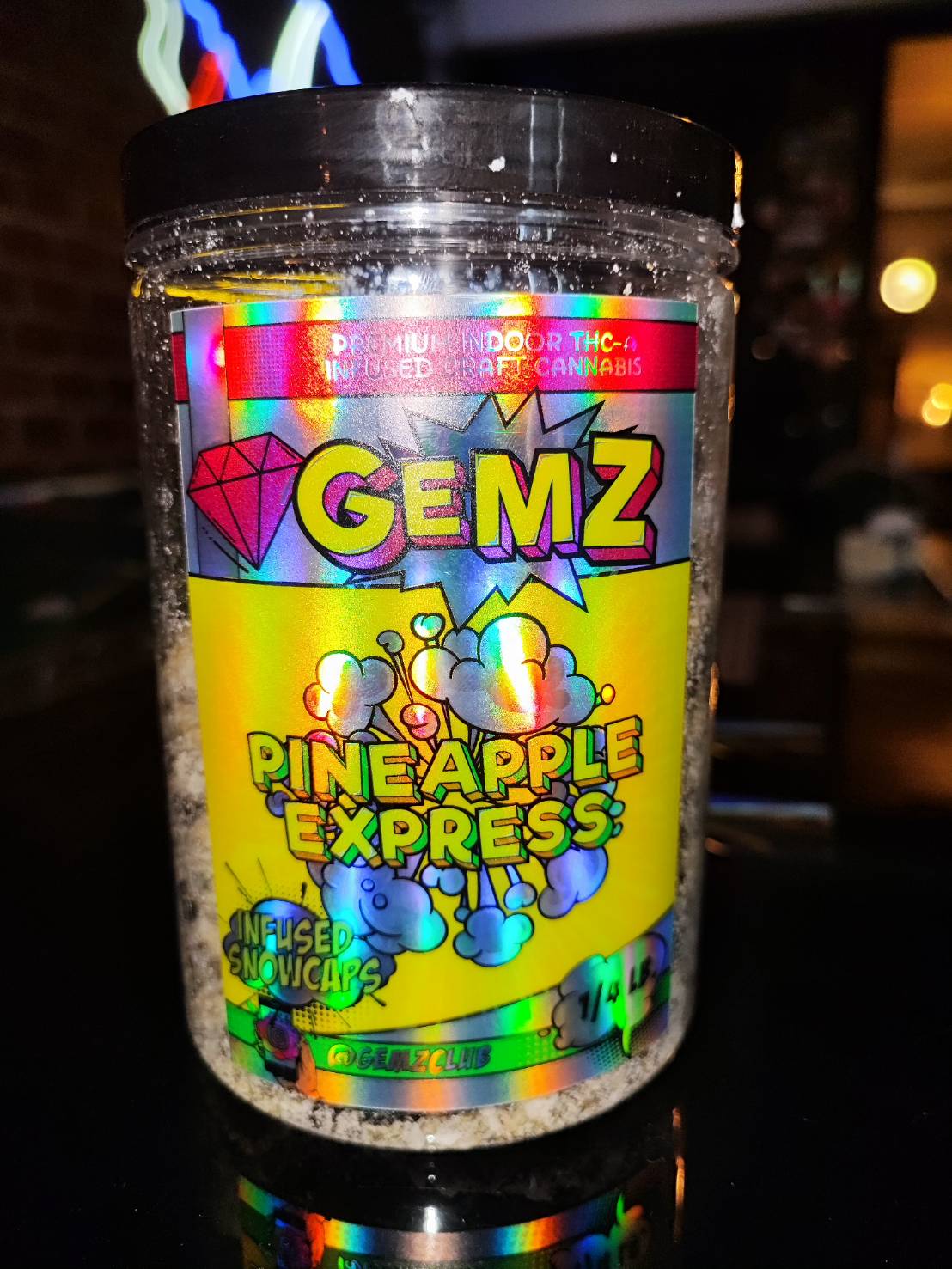 🔥GEMZ SNOWCAPS (60% THC) 다이아몬드 주입 칸나비스 꽃