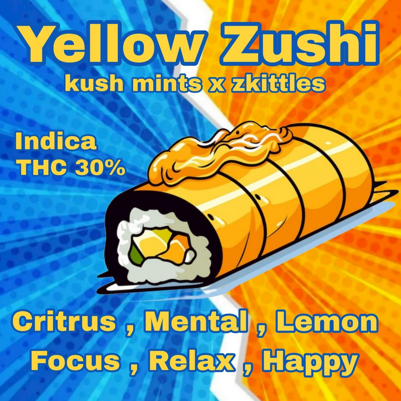 (New)Exo-Yellow Zushi Hybrid(indica) Thc 30%