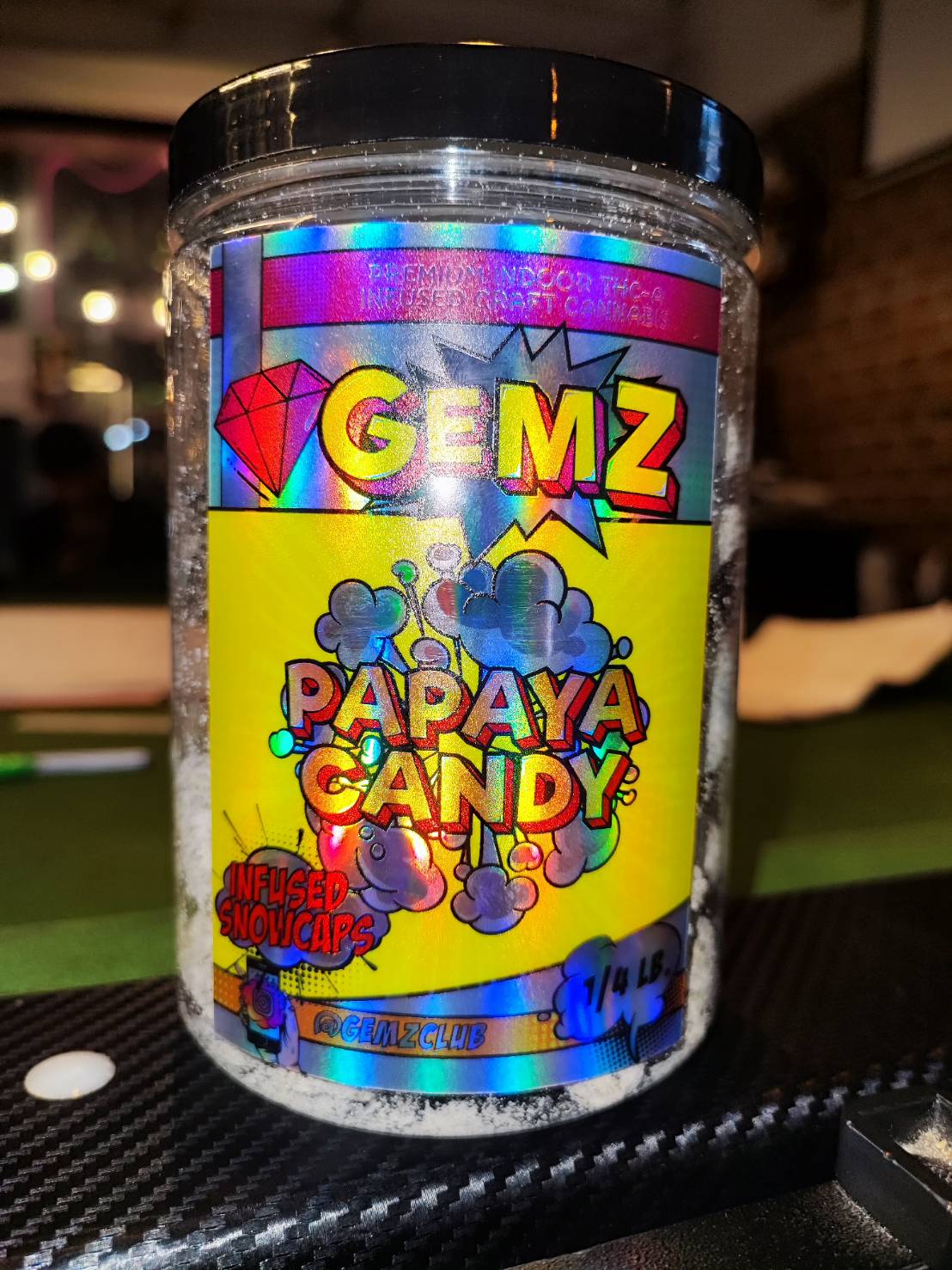 🔥GEMZ SNOWCAPS (60% THC) 다이아몬드 주입 칸나비스 꽃